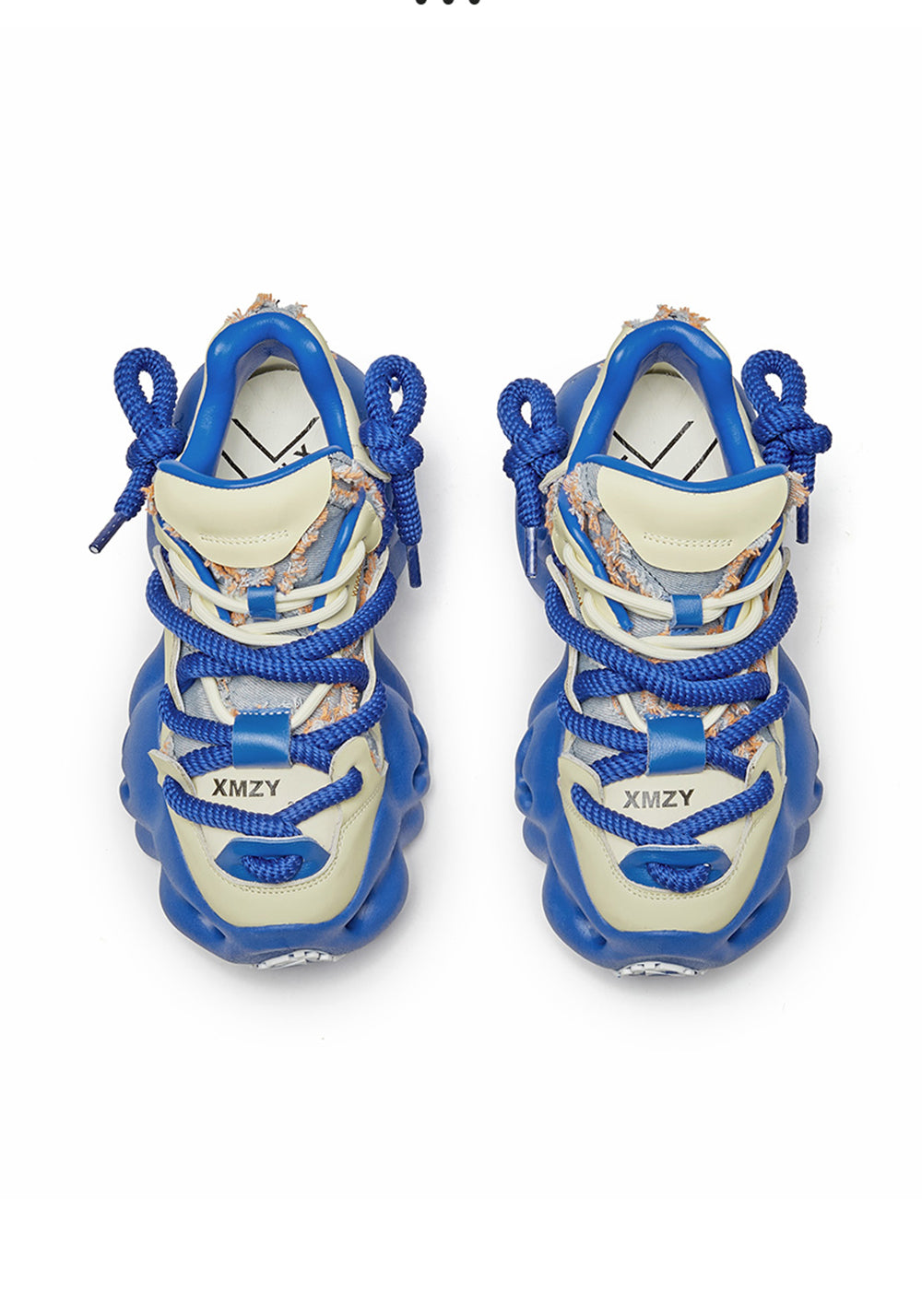 XMZY | 2025 Street Style Leather Dad Shoes-Blue - PSYLOS 1, XMZY | 2025 Street Style Leather Dad Shoes-Blue, Chunky Sneakers, XMZY•JAPAN, PSYLOS 1