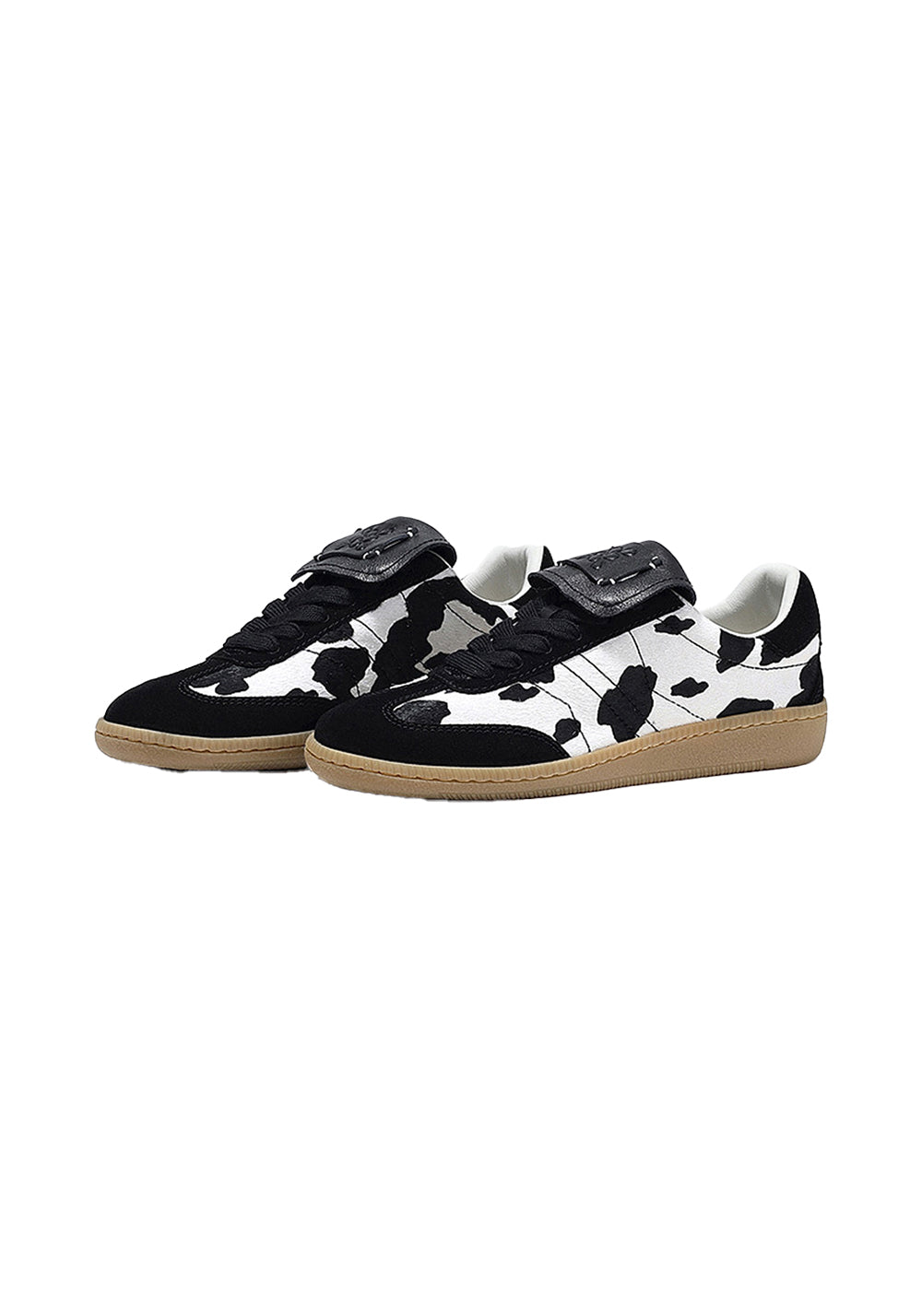 BellaLily丨Milk Print Casual Sneakers-Vintage Style-Black - PSYLOS 1, BellaLily丨Milk Print Casual Sneakers-Vintage Style-Black, Retro Trainers, BellaLily•JAPAN, PSYLOS 1