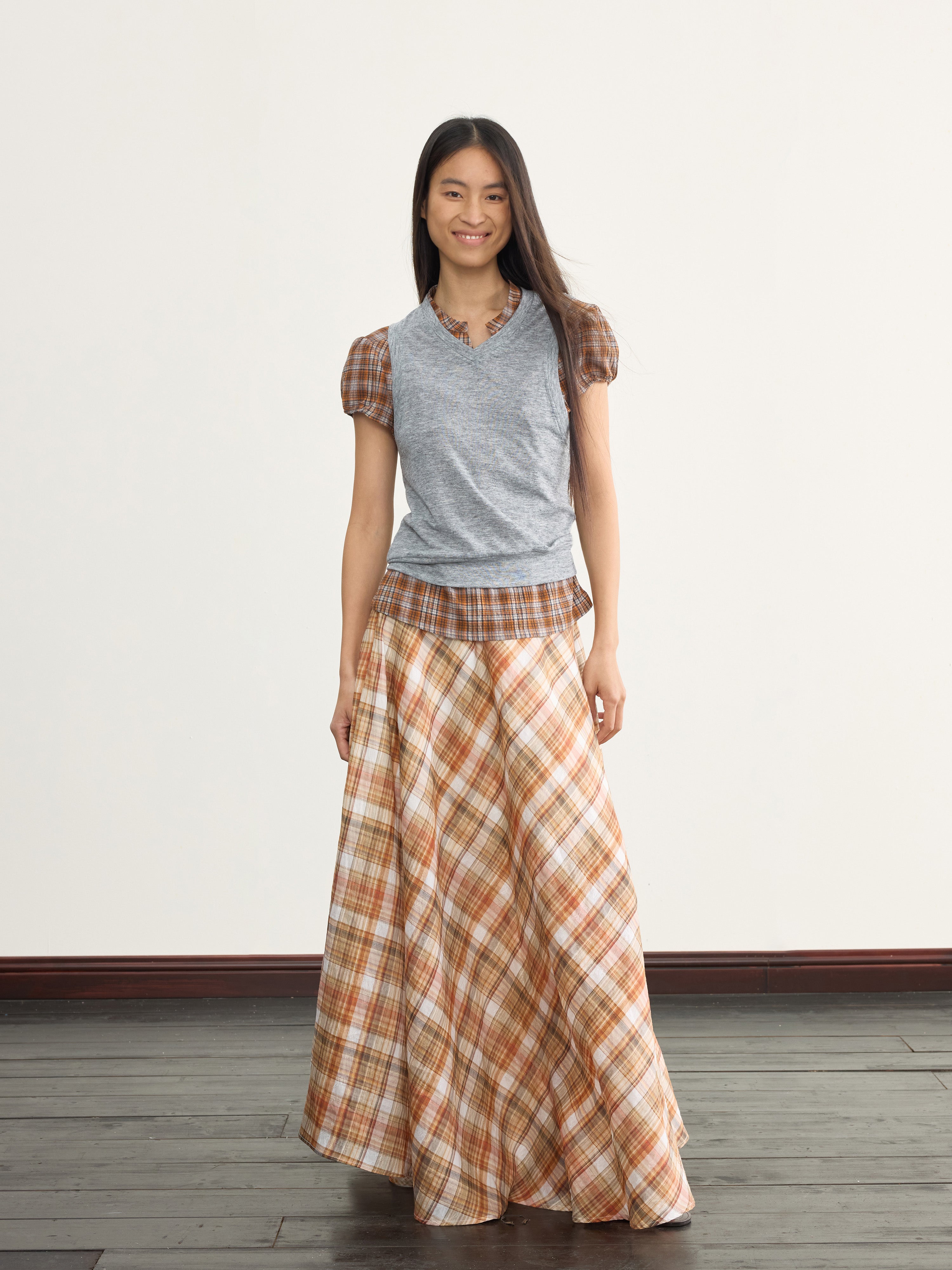 NyDkyel丨V-Neck Layering Knit Vest-Gray - PSYLOS 1, NyDkyel丨V-Neck Layering Knit Vest-Gray, Sweater, NyDkyel, PSYLOS 1