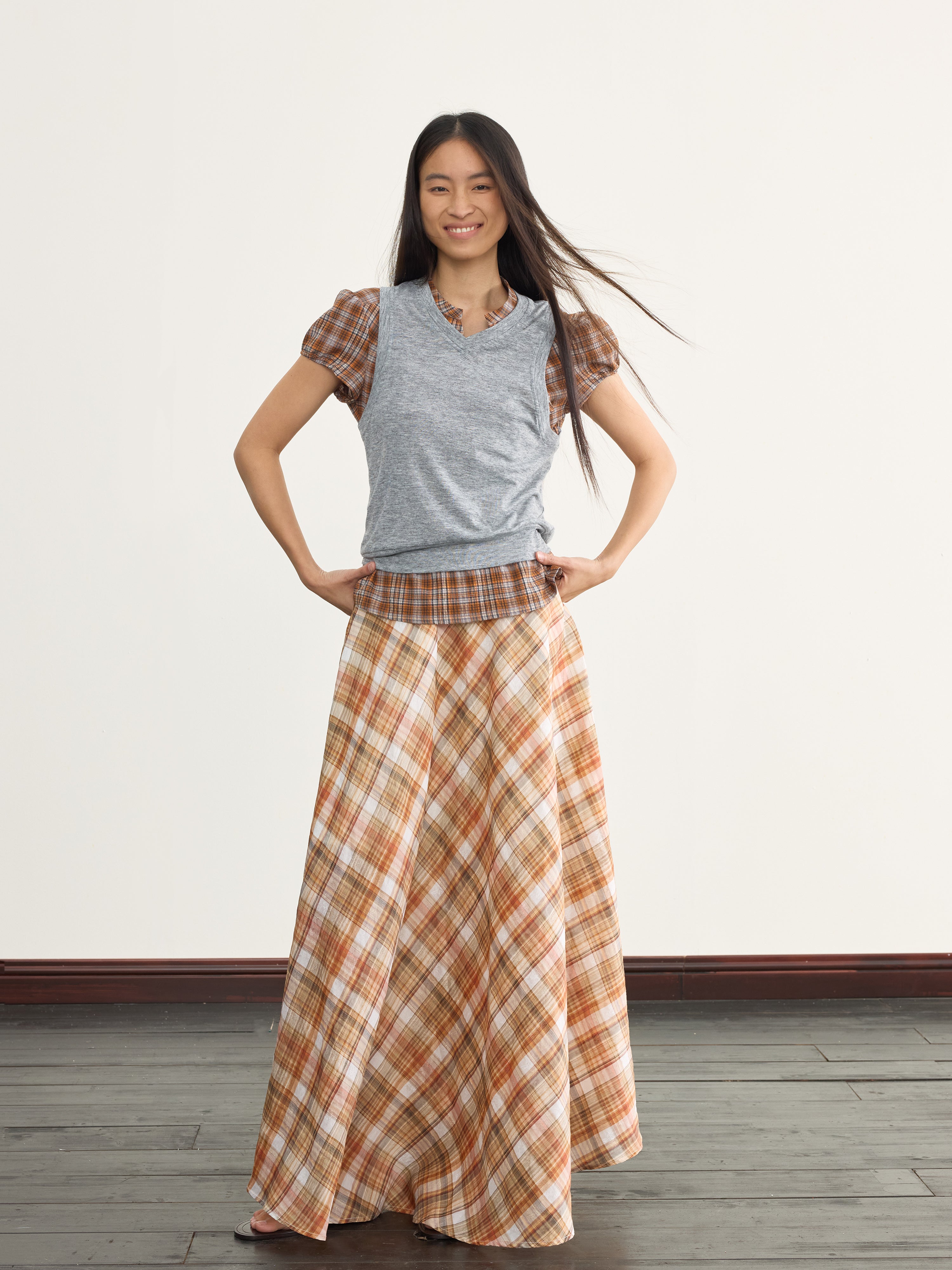 NyDkyel丨V-Neck Layering Knit Vest-Gray - PSYLOS 1, NyDkyel丨V-Neck Layering Knit Vest-Gray, Sweater, NyDkyel, PSYLOS 1