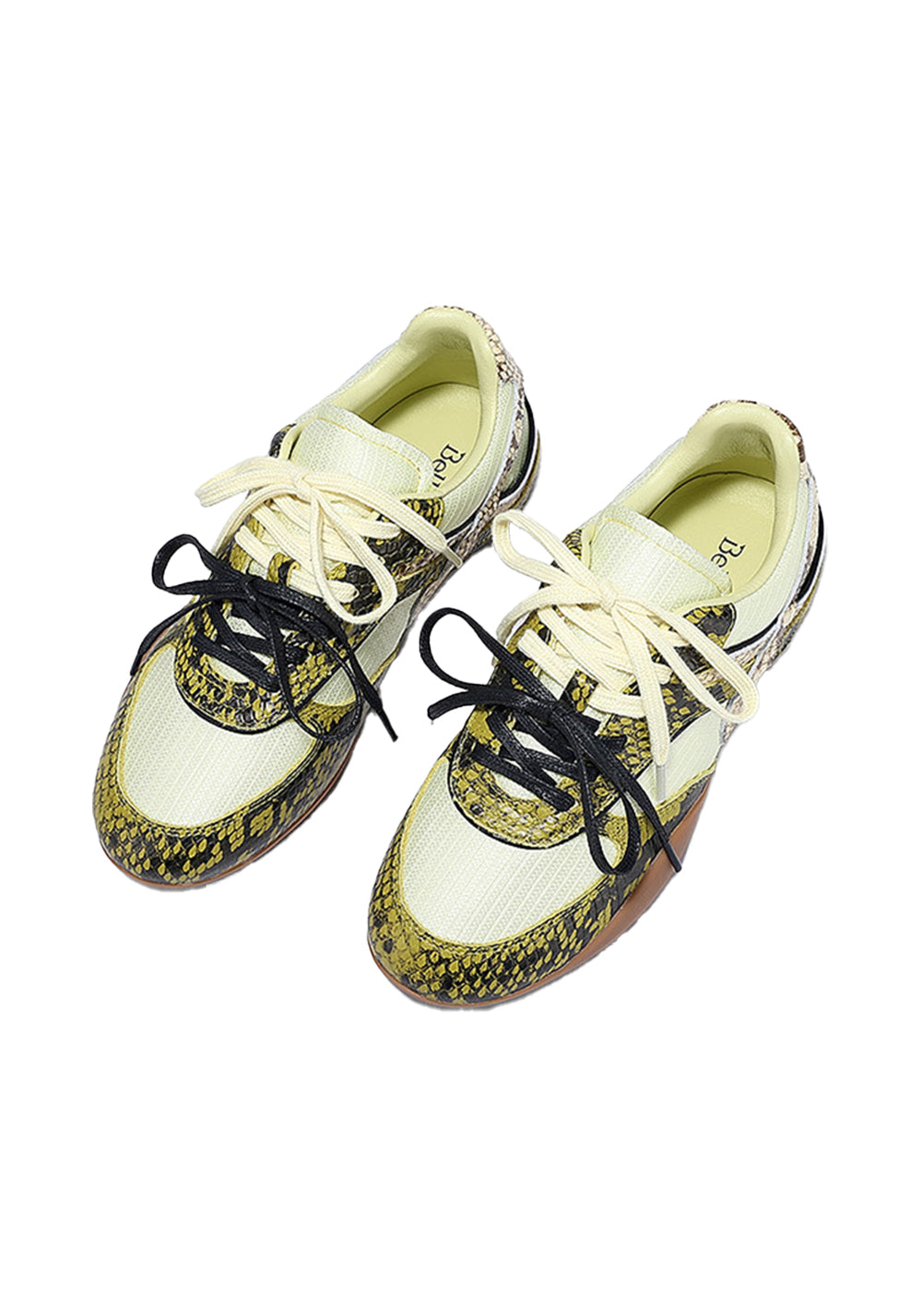 BellaLily丨Snake-Print Mesh Retro Running Shoes-Green - PSYLOS 1, BellaLily丨Snake-Print Mesh Retro Running Shoes-Green, Retro Trainers, BellaLily•JAPAN, PSYLOS 1