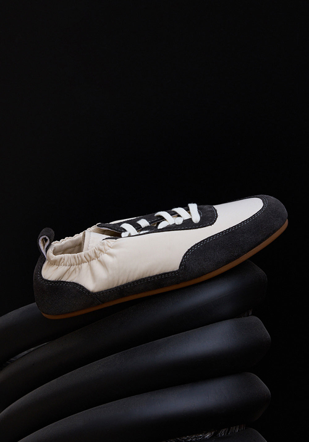 Le' Murmure | English Ivy Green Lambskin Vintage Sneakers - PSYLOS 1, Le' Murmure | English Ivy Green Lambskin Vintage Sneakers, Retro Trainers, Le' Murmure, PSYLOS 1