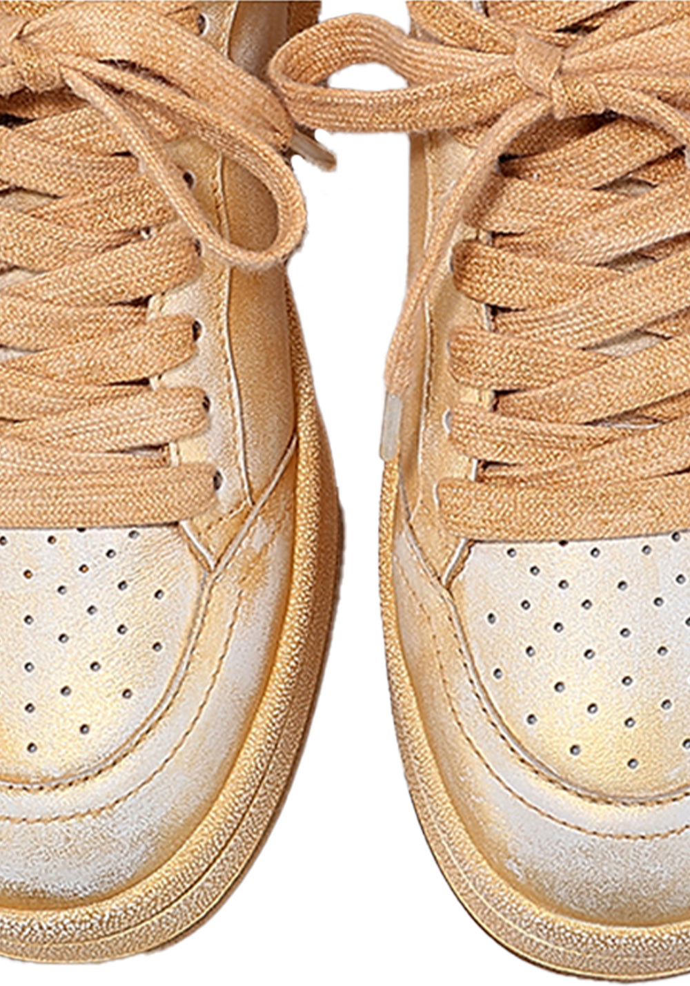 BellaLily丨Distressed Star-Embellished Dirty Sneakers-Yellow - PSYLOS 1, BellaLily丨Distressed Star-Embellished Dirty Sneakers-Yellow, Skate Shoes, BellaLily•JAPAN, PSYLOS 1