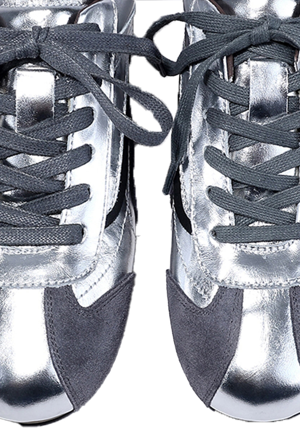 BellaLily丨Leather-Paneled Minimalist Training Shoes-White&Gray - PSYLOS 1, BellaLily丨Leather-Paneled Minimalist Training Shoes-White&Gray, Retro Trainers, BellaLily•JAPAN, PSYLOS 1