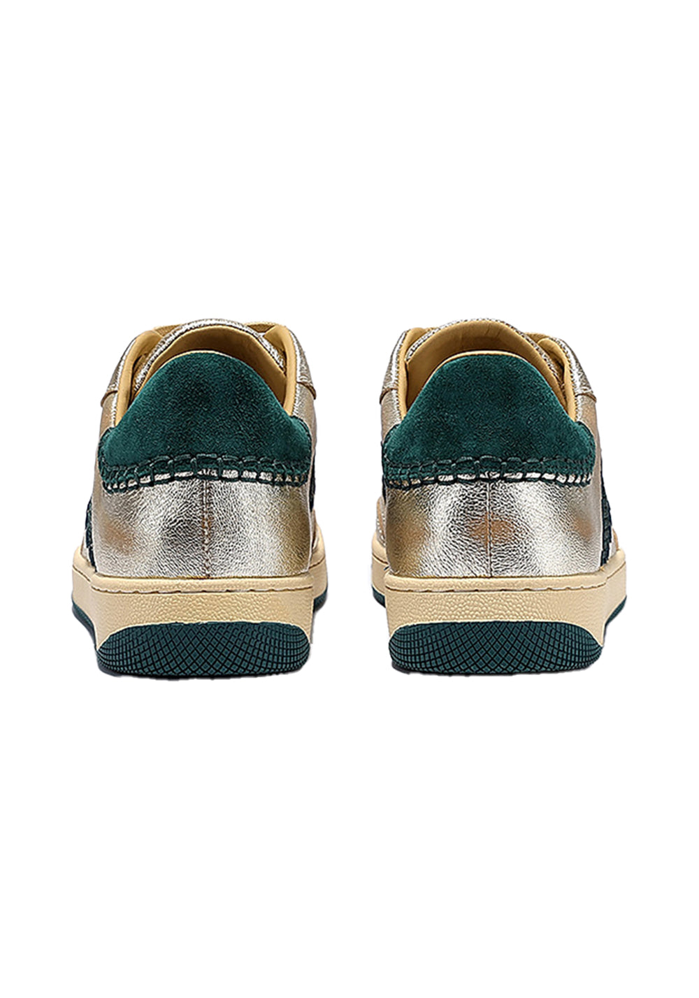 BellaLily丨Gold Accent Low-Top Training Shoes-Green&Silver - PSYLOS 1, BellaLily丨Gold Accent Low-Top Training Shoes-Green&Silver, Retro Trainers, BellaLily•JAPAN, PSYLOS 1