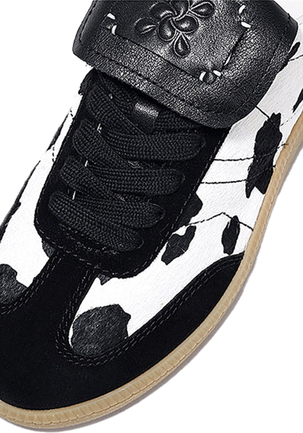 BellaLily丨Milk Print Casual Sneakers-Vintage Style-Black - PSYLOS 1, BellaLily丨Milk Print Casual Sneakers-Vintage Style-Black, Retro Trainers, BellaLily•JAPAN, PSYLOS 1