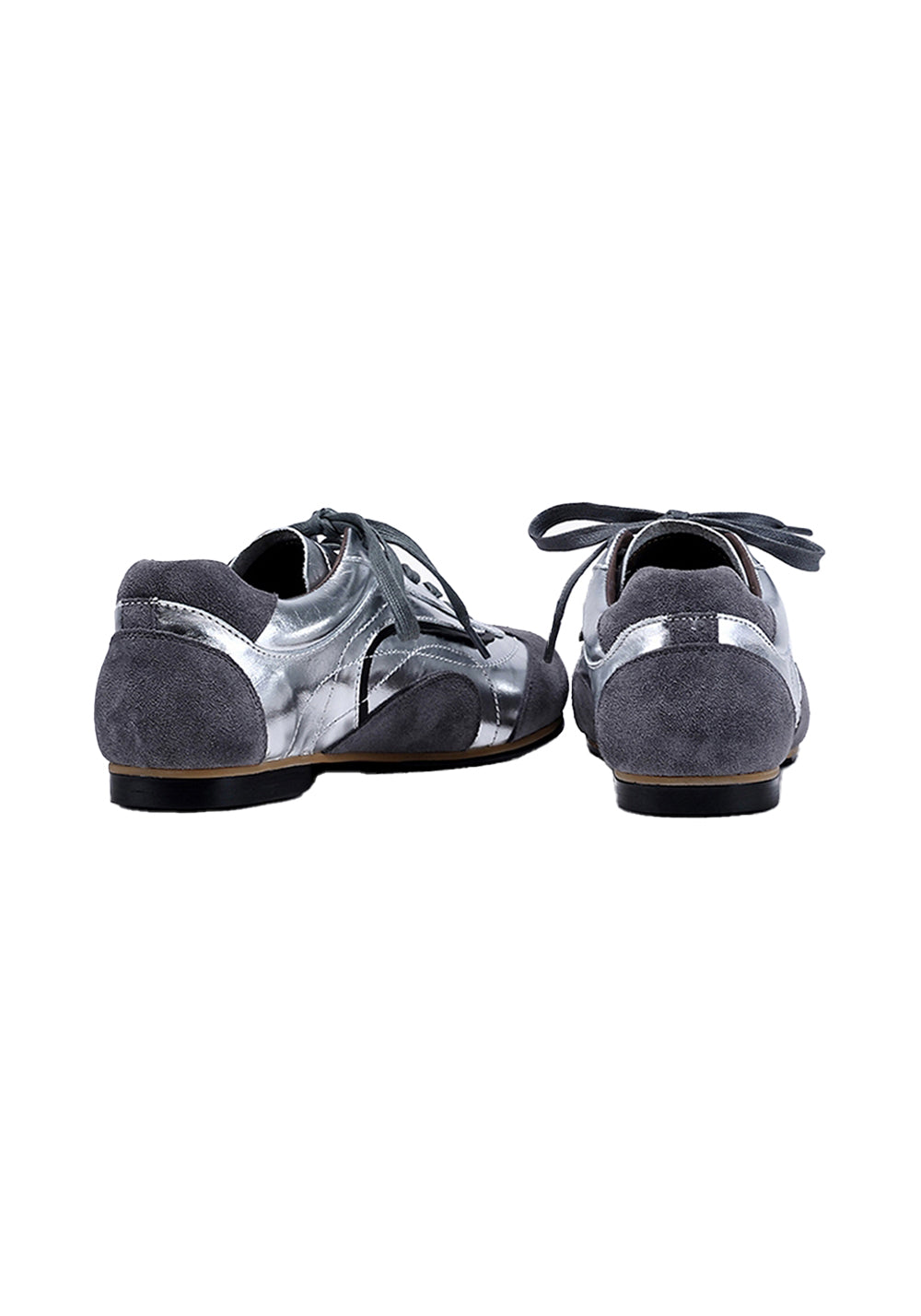 BellaLily丨Leather-Paneled Minimalist Training Shoes-White&Gray - PSYLOS 1, BellaLily丨Leather-Paneled Minimalist Training Shoes-White&Gray, Retro Trainers, BellaLily•JAPAN, PSYLOS 1