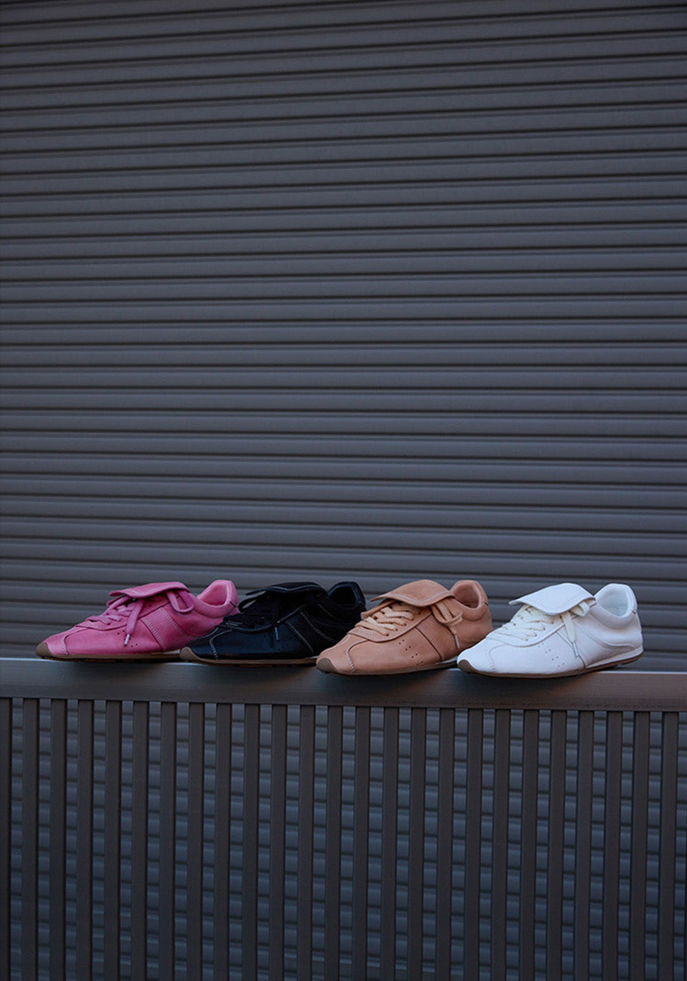 Le' Murmure | 90s Washed Vintage Leather Tennis Shoes - PSYLOS 1, Le' Murmure | 90s Washed Vintage Leather Tennis Shoes, Retro Trainers, Le' Murmure, PSYLOS 1