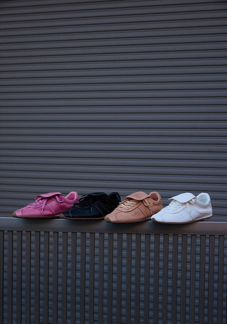 Le' Murmure | 90s Washed Vintage Leather Tennis Shoes - PSYLOS 1, Le' Murmure | 90s Washed Vintage Leather Tennis Shoes, Retro Trainers, Le' Murmure, PSYLOS 1