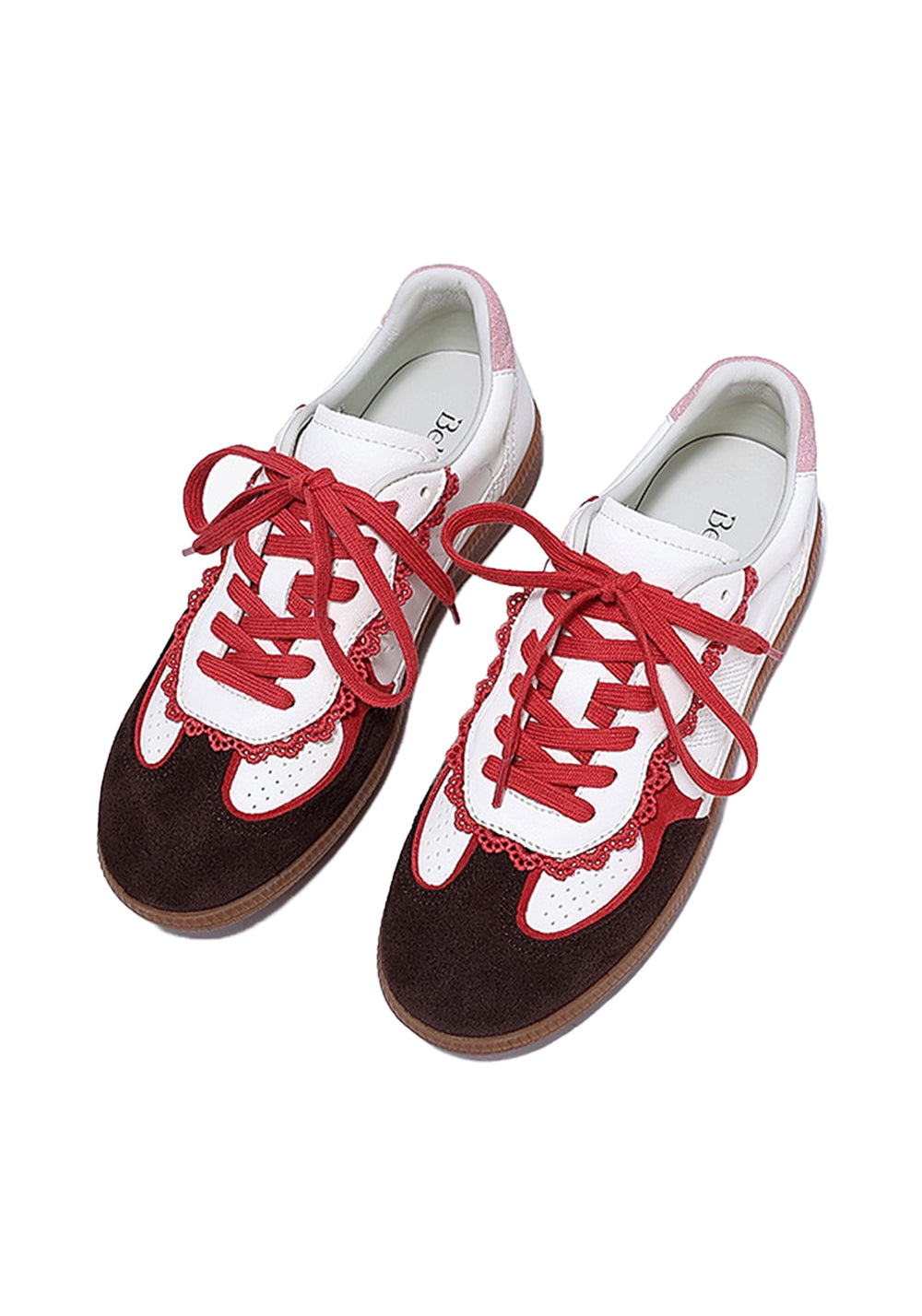 BellaLily丨Retro Colorblock Training Shoes-Red - PSYLOS 1, BellaLily丨Retro Colorblock Training Shoes-Red, Retro Trainers, BellaLily•JAPAN, PSYLOS 1