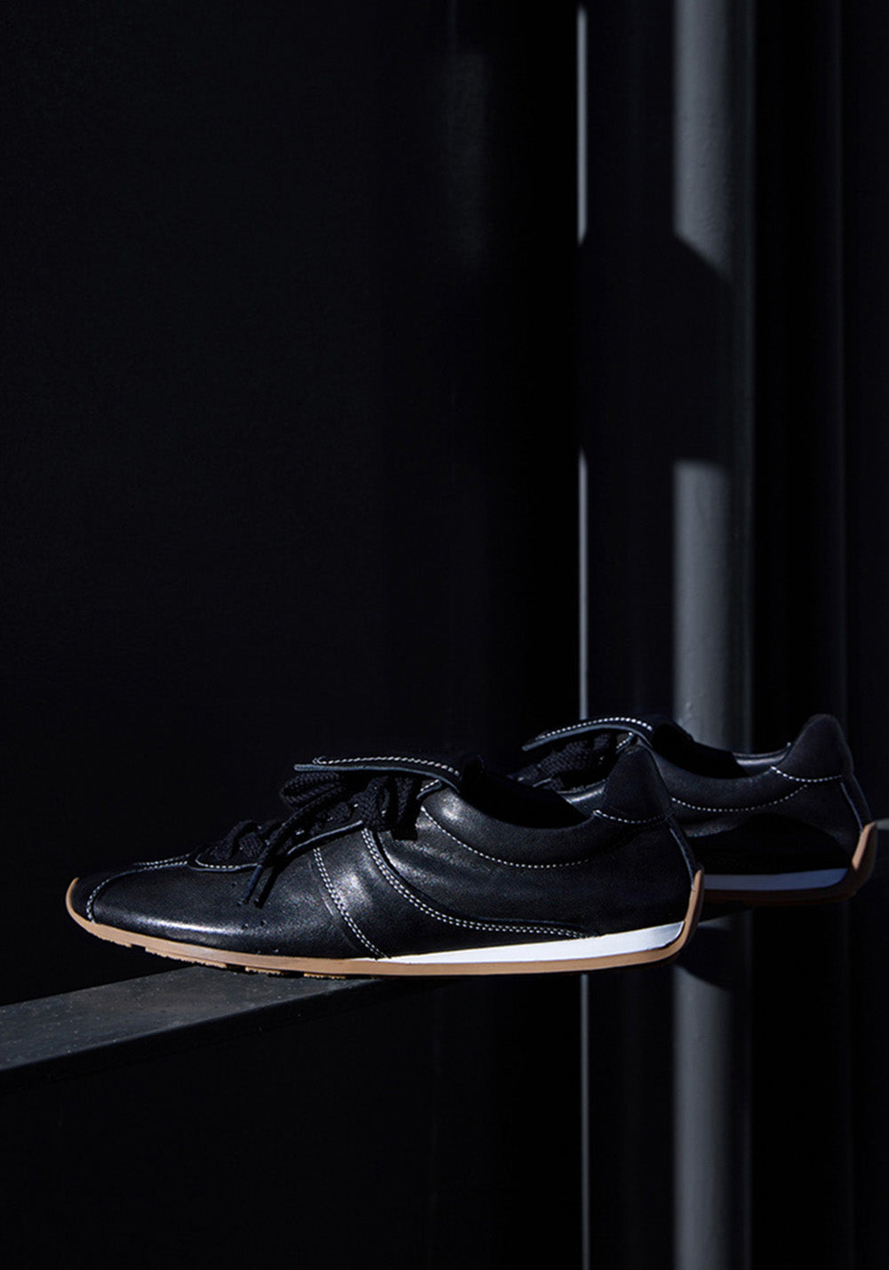 Le' Murmure | 90s Washed Vintage Leather Tennis Shoes - PSYLOS 1, Le' Murmure | 90s Washed Vintage Leather Tennis Shoes, Retro Trainers, Le' Murmure, PSYLOS 1