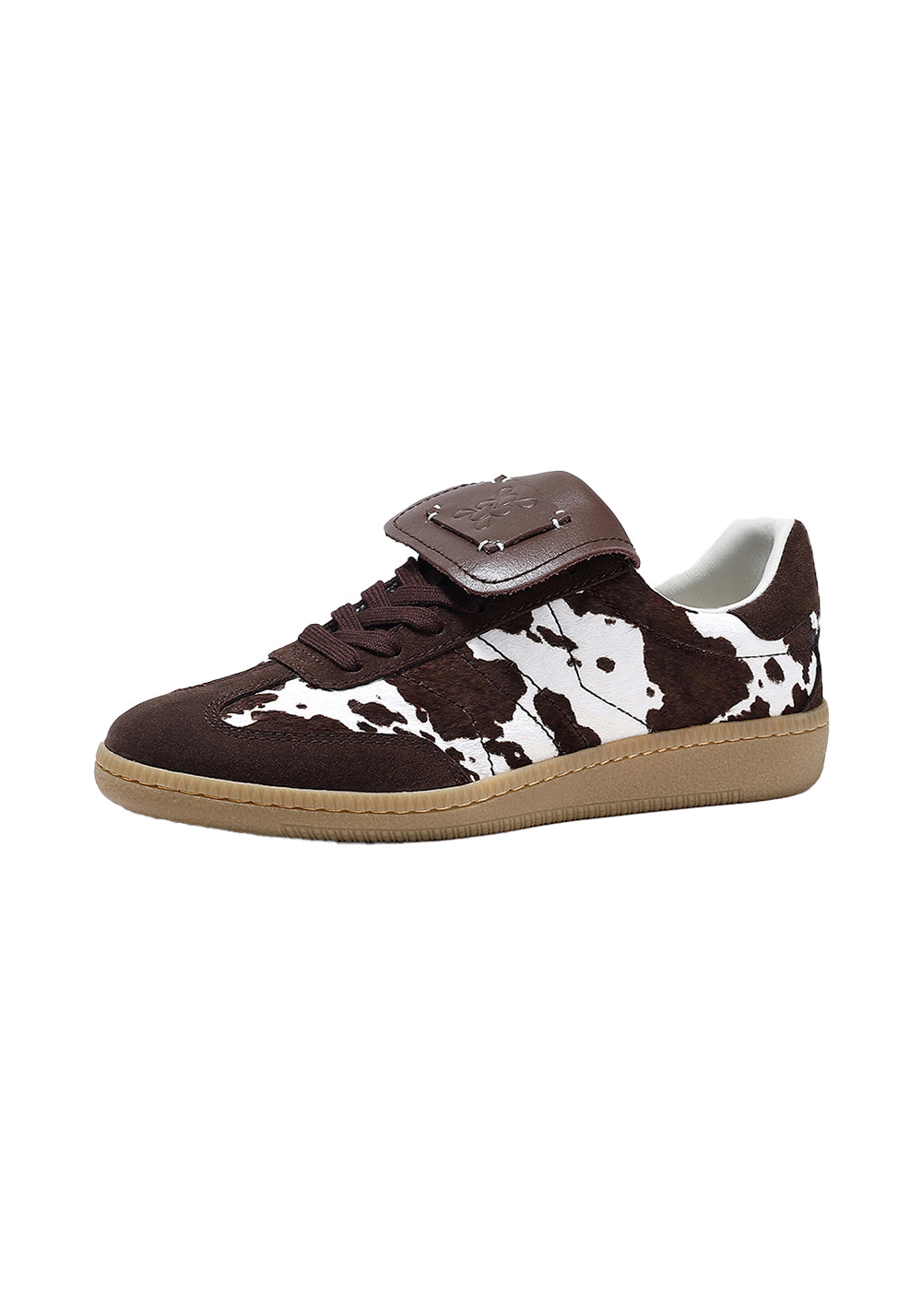BellaLily丨Milk Print Casual Sneakers-Vintage Style-Brown - PSYLOS 1, BellaLily丨Milk Print Casual Sneakers-Vintage Style-Brown, Retro Trainers, BellaLily•JAPAN, PSYLOS 1