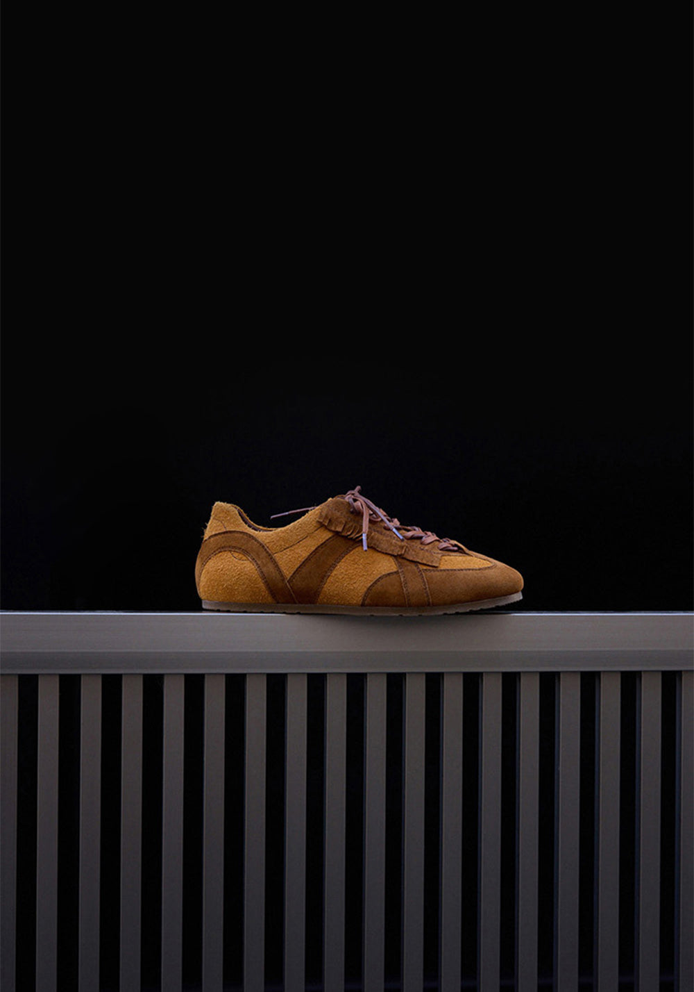 Le' Murmure | Baby Calfskin Thin-Sole Retro Sneakers-Brown - PSYLOS 1, Le' Murmure | Baby Calfskin Thin-Sole Retro Sneakers-Brown, Retro Trainers, Le' Murmure, PSYLOS 1