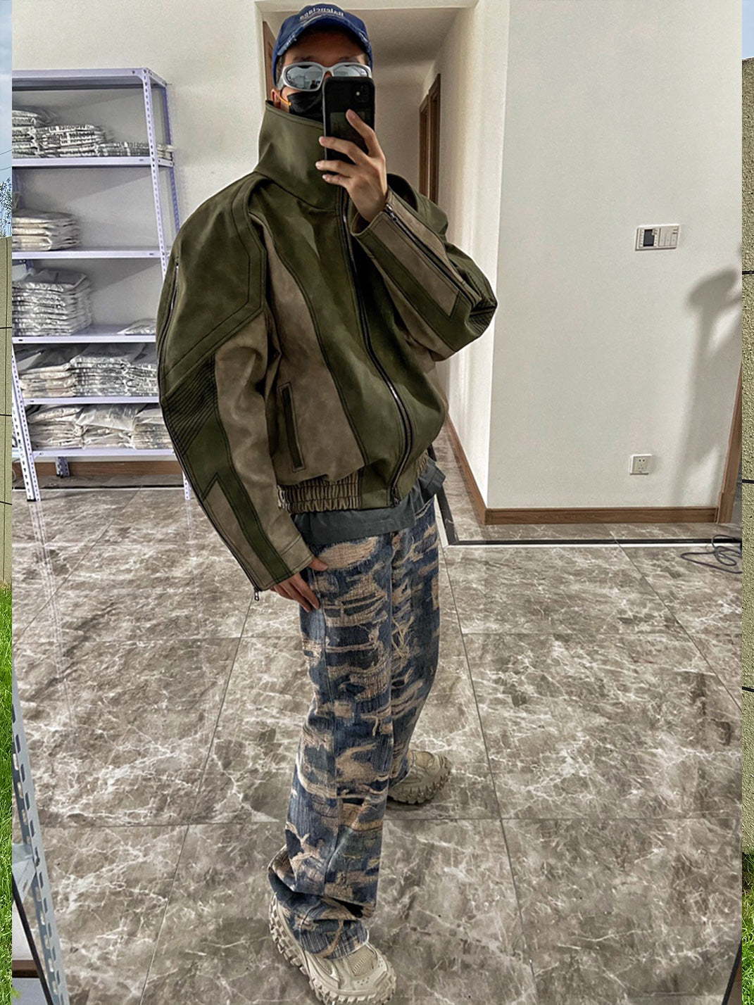 WoosterArchive | Two-Tone Wasteland Suede Jacket - PSYLOS 1, WoosterArchive | Two-Tone Wasteland Suede Jacket, Men's Wear, WoosterArchive, PSYLOS 1