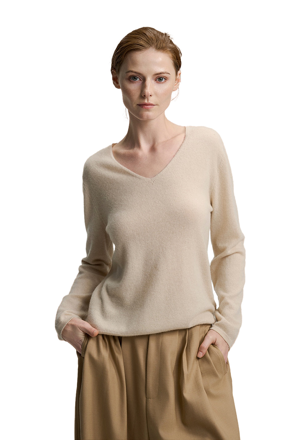 CASHMERE V-Neck Cashmere Undershirt