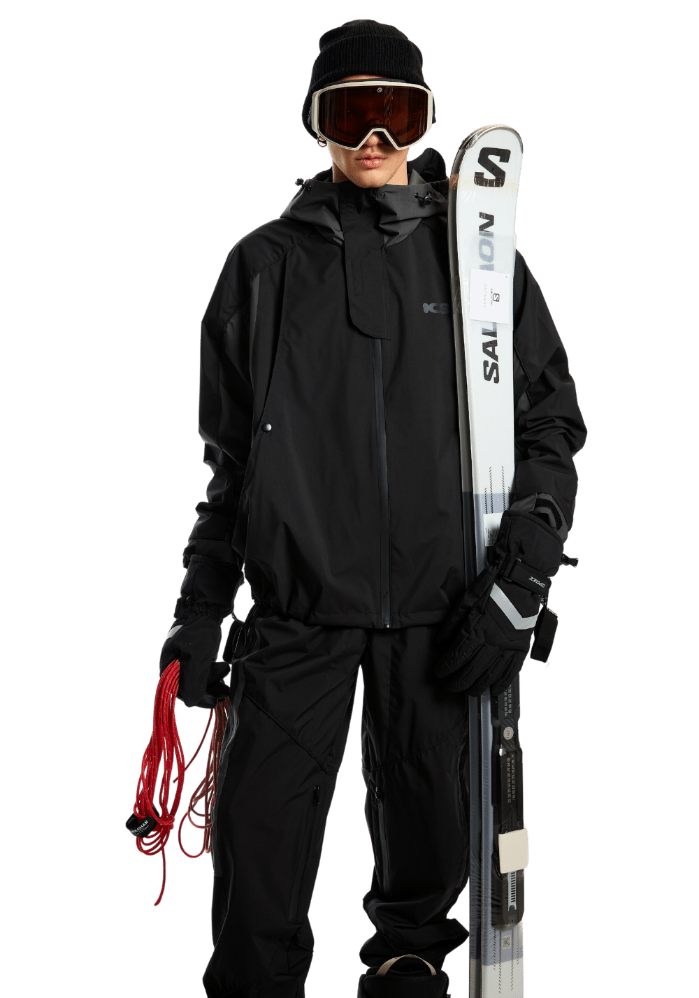 Iconslab One Piece Ski Suit Black Large Black Unisex