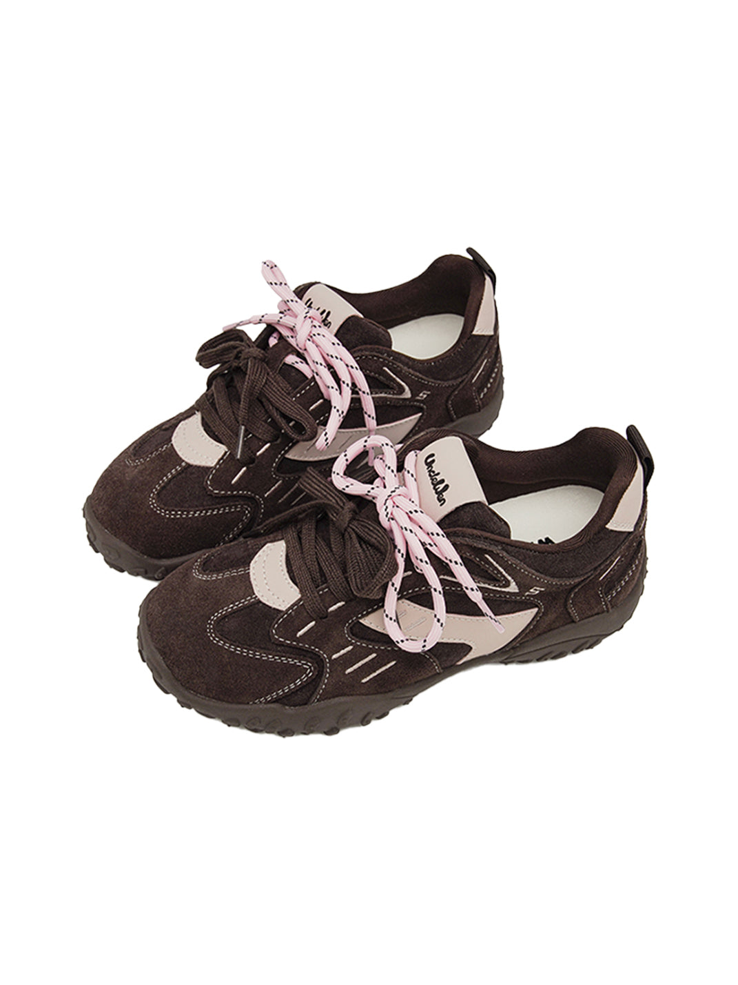 UNCLEWEN | Double Laced Suede Training Sneaker-Coffee - PSYLOS 1, UNCLEWEN | Double Laced Suede Training Sneaker-Coffee, Retro Trainers, UNCLEWEN, PSYLOS 1