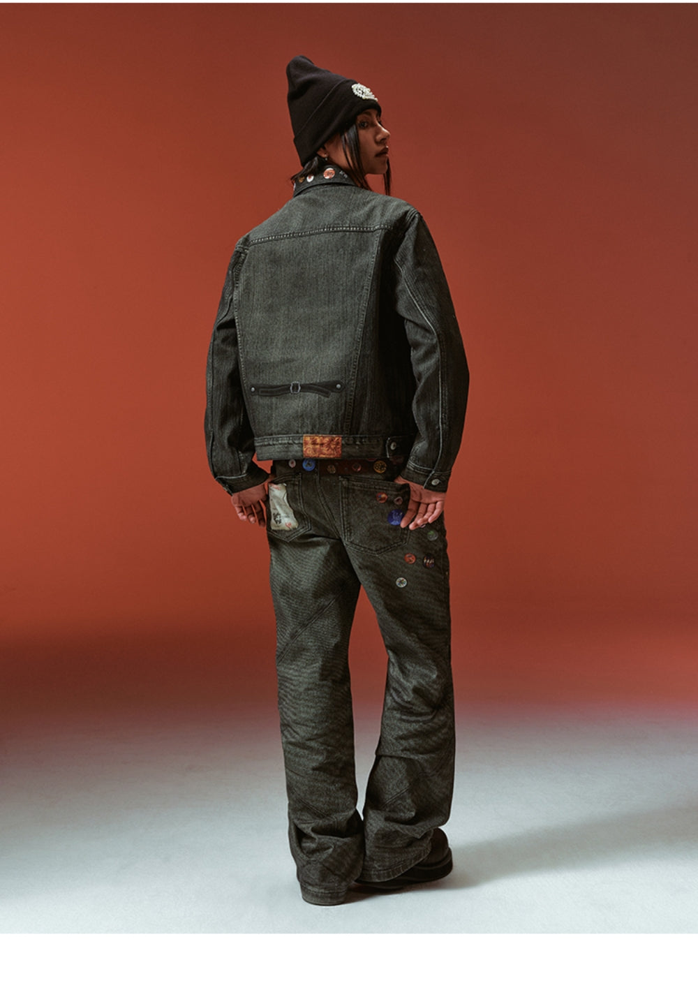 YADcrew丨YADcrew Badge-Print Denim Jacket - PSYLOS 1, YADcrew丨YADcrew Badge-Print Denim Jacket, Jacket, YADcrew, PSYLOS 1