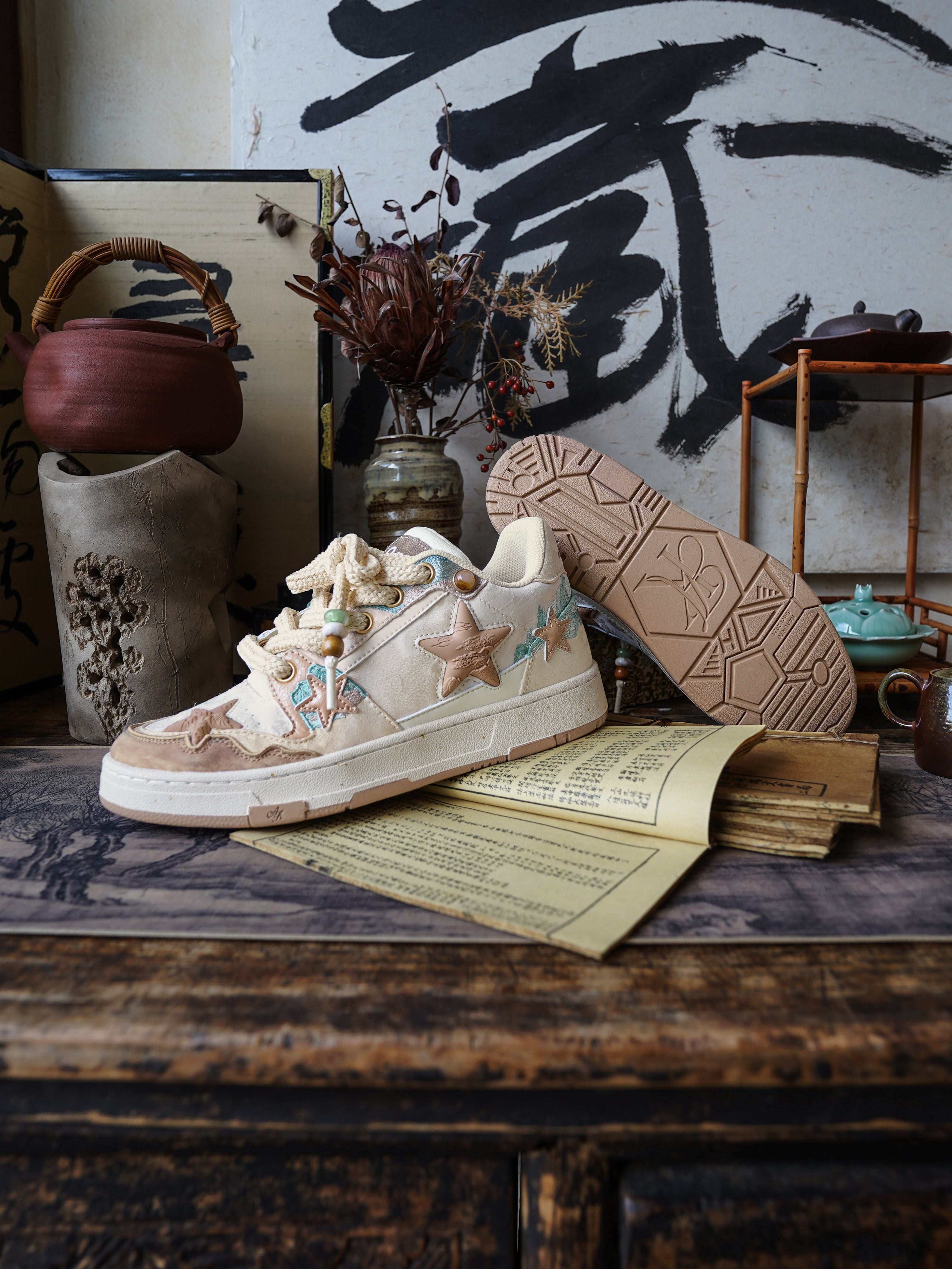 KAALIXTO丨Star Sneakers-Along the River During the Qingming Festival Limited Edition - PSYLOS 1, KAALIXTO丨Star Sneakers-Along the River During the Qingming Festival Limited Edition, Chunky Sneakers, KAALIXTO•JAPAN, PSYLOS 1