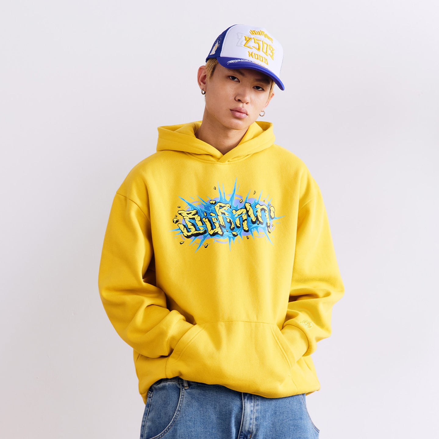 BURNIN*3D Printed Explosive Stone Hoodie - PSYLOS 1, BURNIN*3D Printed Explosive Stone Hoodie, Hoodie, Burnin, PSYLOS 1