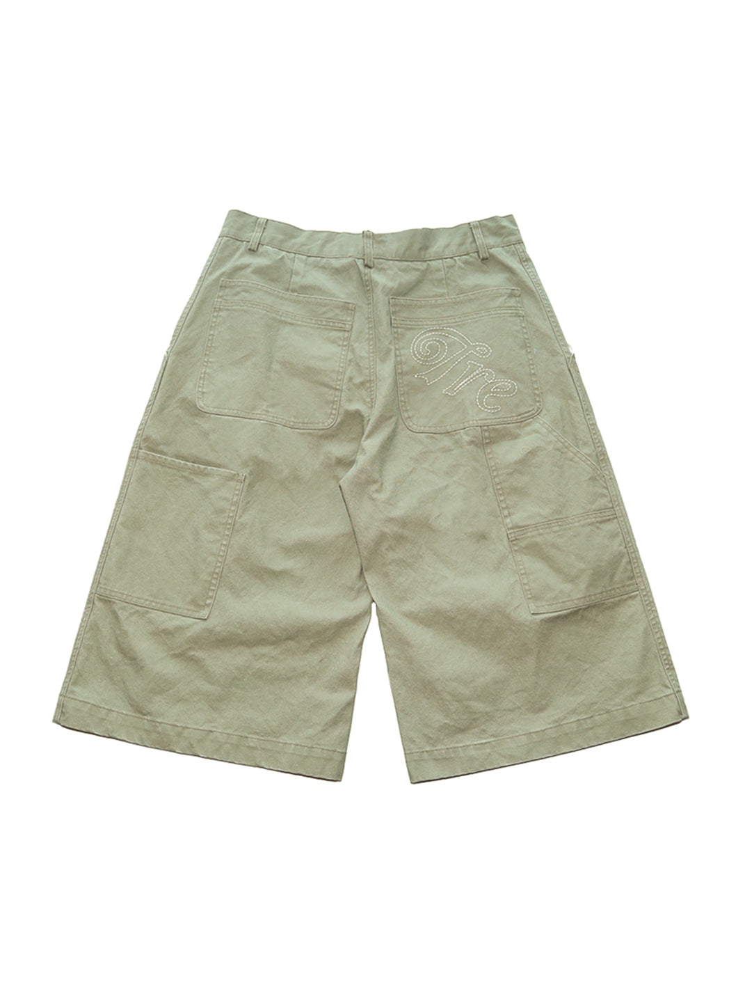 TREclub | Single-Knee Lumberjack Capri Pants - PSYLOS 1, TREclub | Single-Knee Lumberjack Capri Pants, Shorts, TREclub•JAPAN, PSYLOS 1