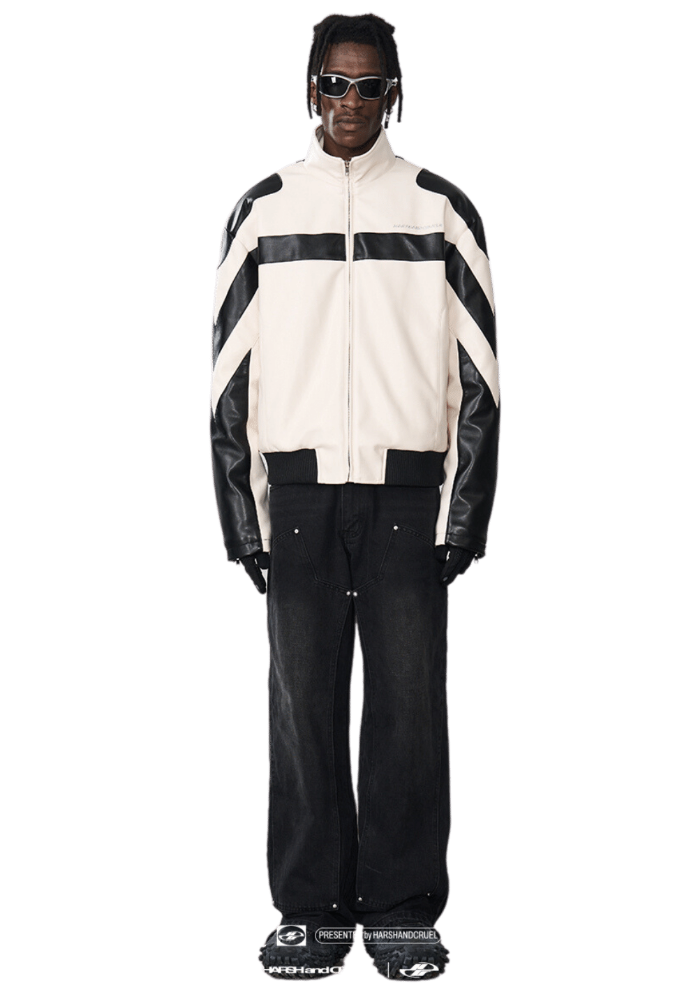 Embroidered Motorcycle Jacket - PSYLOS 1, Embroidered Motorcycle Jacket, Jacket, HARSH AND CRUEL, PSYLOS 1