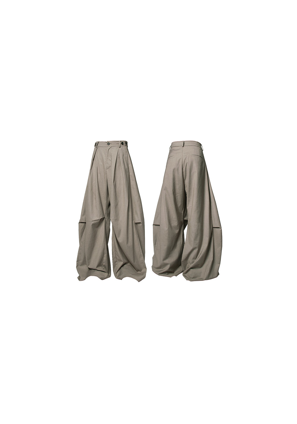 RELABEL丨Pleated And Draped Loose-Fitting Scimitar Suit Pants - PSYLOS 1, RELABEL丨Pleated And Draped Loose-Fitting Scimitar Suit Pants, Pants, RELABEL, PSYLOS 1