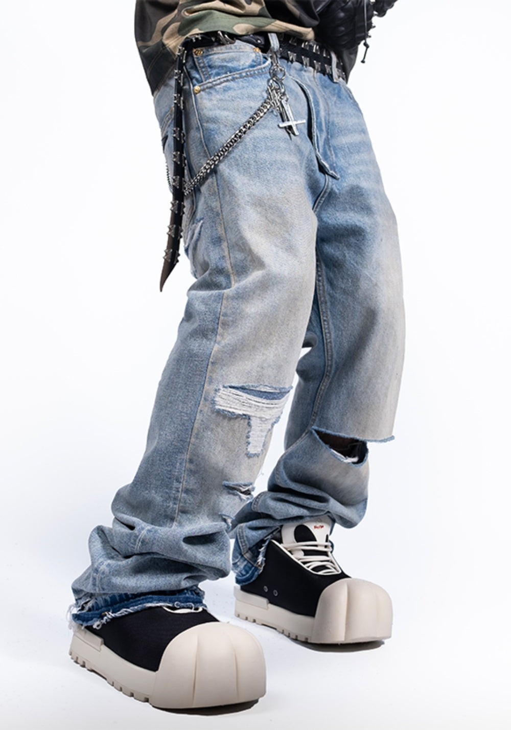 FVVO丨Destroy dirty washed Salvedge - PSYLOS 1, FVVO丨Destroy dirty washed Salvedge, Pants, FREE WORLD ORDER, PSYLOS 1