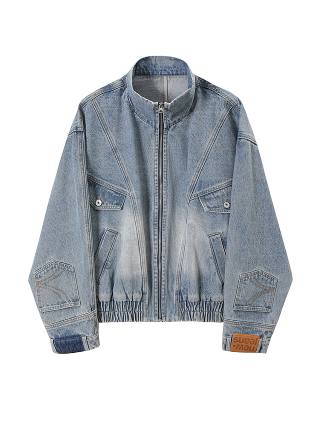 KREATE | Deconstruct Series Washed Pocket Sleeves Denim Jacket - PSYLOS 1, KREATE | Deconstruct Series Washed Pocket Sleeves Denim Jacket, Tops, KREATE, PSYLOS 1