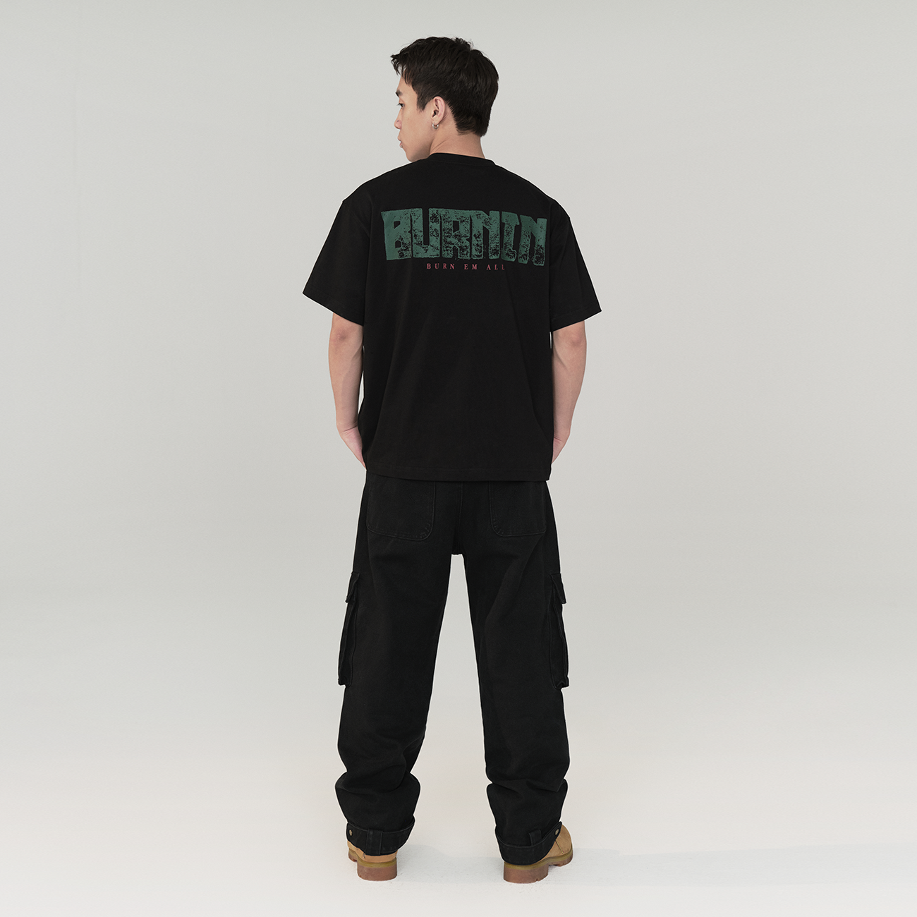 BURNIN "SPARKS" FLAME GHOST SHORT SLEEVE T-SHIRT - PSYLOS 1, BURNIN "SPARKS" FLAME GHOST SHORT SLEEVE T-SHIRT, T-Shirt, Burnin, PSYLOS 1