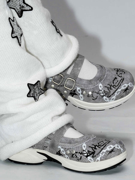 MULE DONKEY | "Punk Ballet" Hybrid Strapped Mary Jane Trainer - PSYLOS 1, MULE DONKEY | "Punk Ballet" Hybrid Strapped Mary Jane Trainer, Unisex Shoes, MULE DONKEY, PSYLOS 1