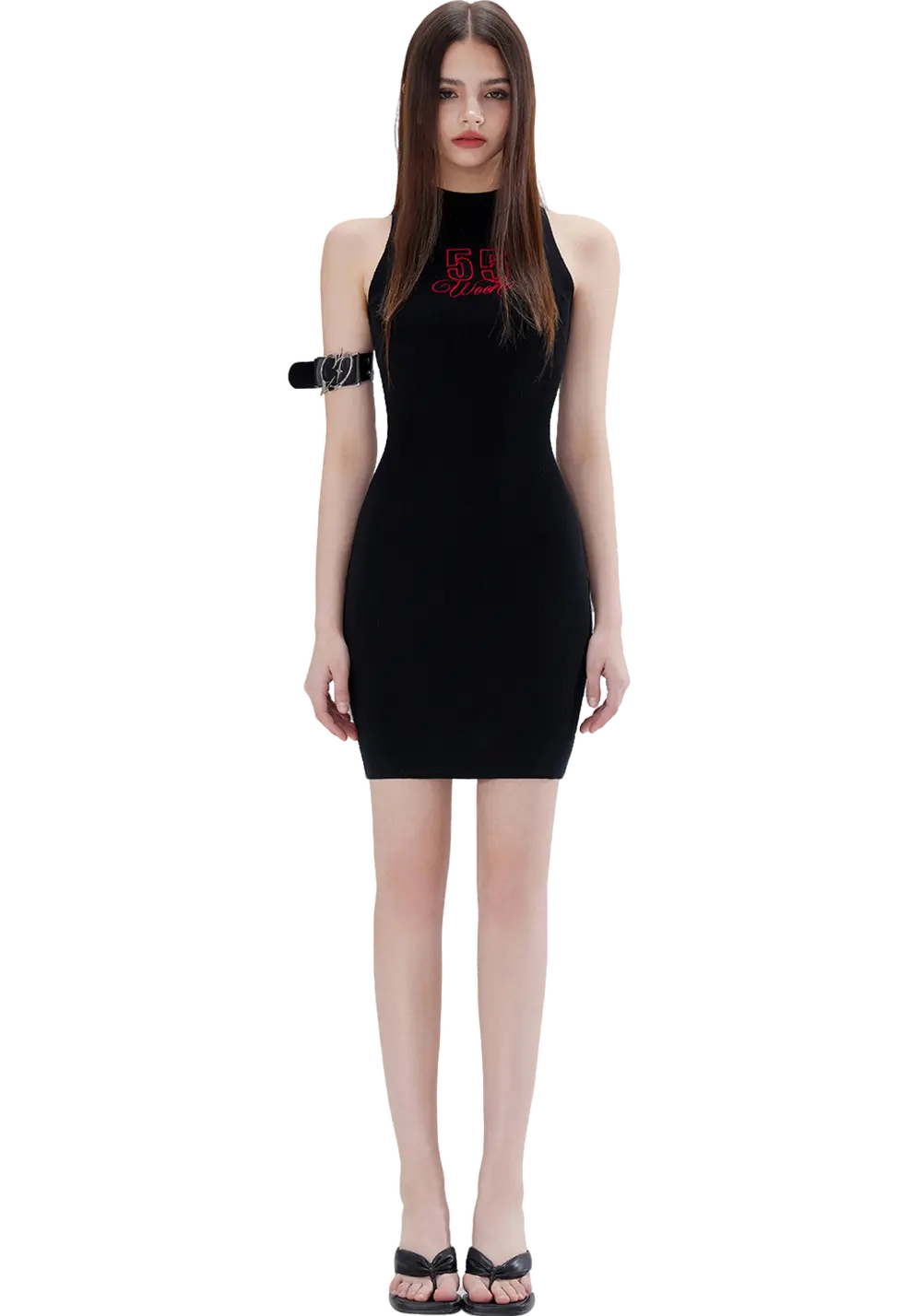 Medium Collar Bodycon Dress - PSYLOS 1, Medium Collar Bodycon Dress, Dress/Skirt, WooHa, PSYLOS 1