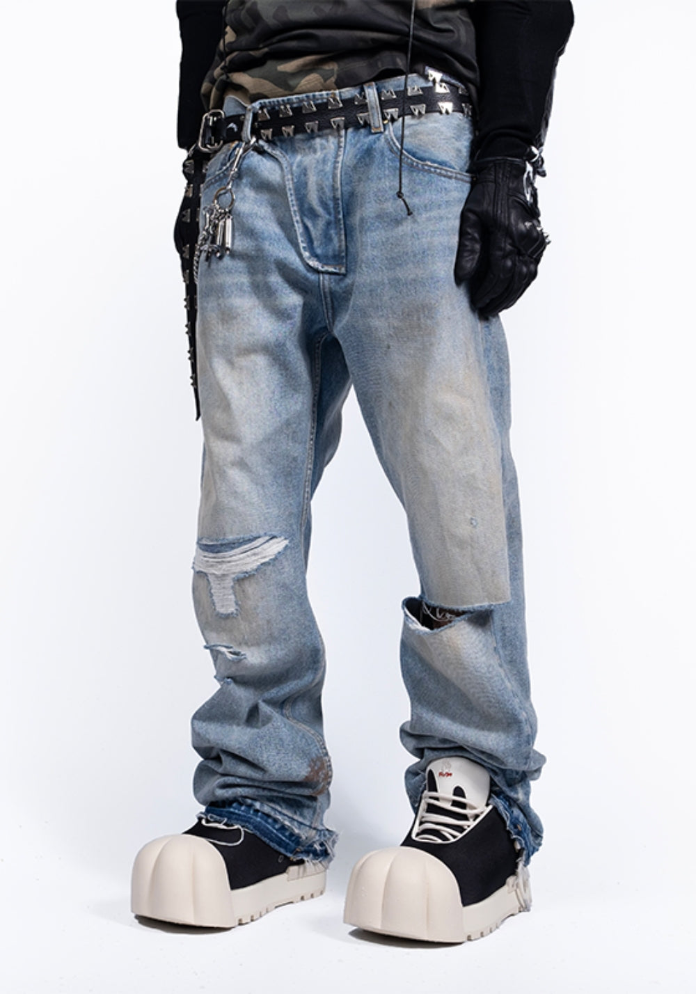 FVVO丨Destroy dirty washed Salvedge - PSYLOS 1, FVVO丨Destroy dirty washed Salvedge, Pants, FREE WORLD ORDER, PSYLOS 1