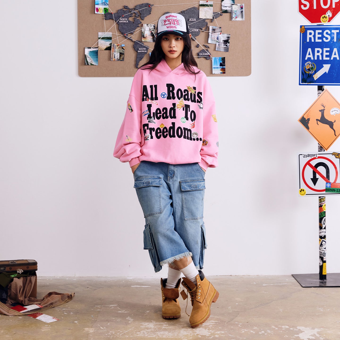 BURNIN* Realistic Sticker Slogan Hoodie - PSYLOS 1, BURNIN* Realistic Sticker Slogan Hoodie, Hoodie, Burnin, PSYLOS 1