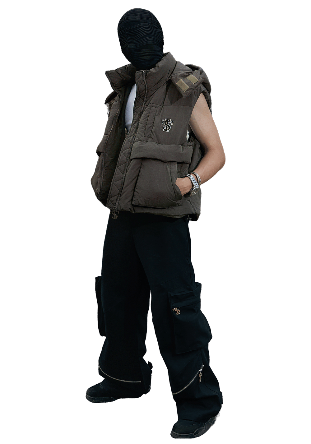 Hip Hop Insulated Vest - PSYLOS 1, Hip Hop Insulated Vest, Vest, Small Town Kid, PSYLOS 1
