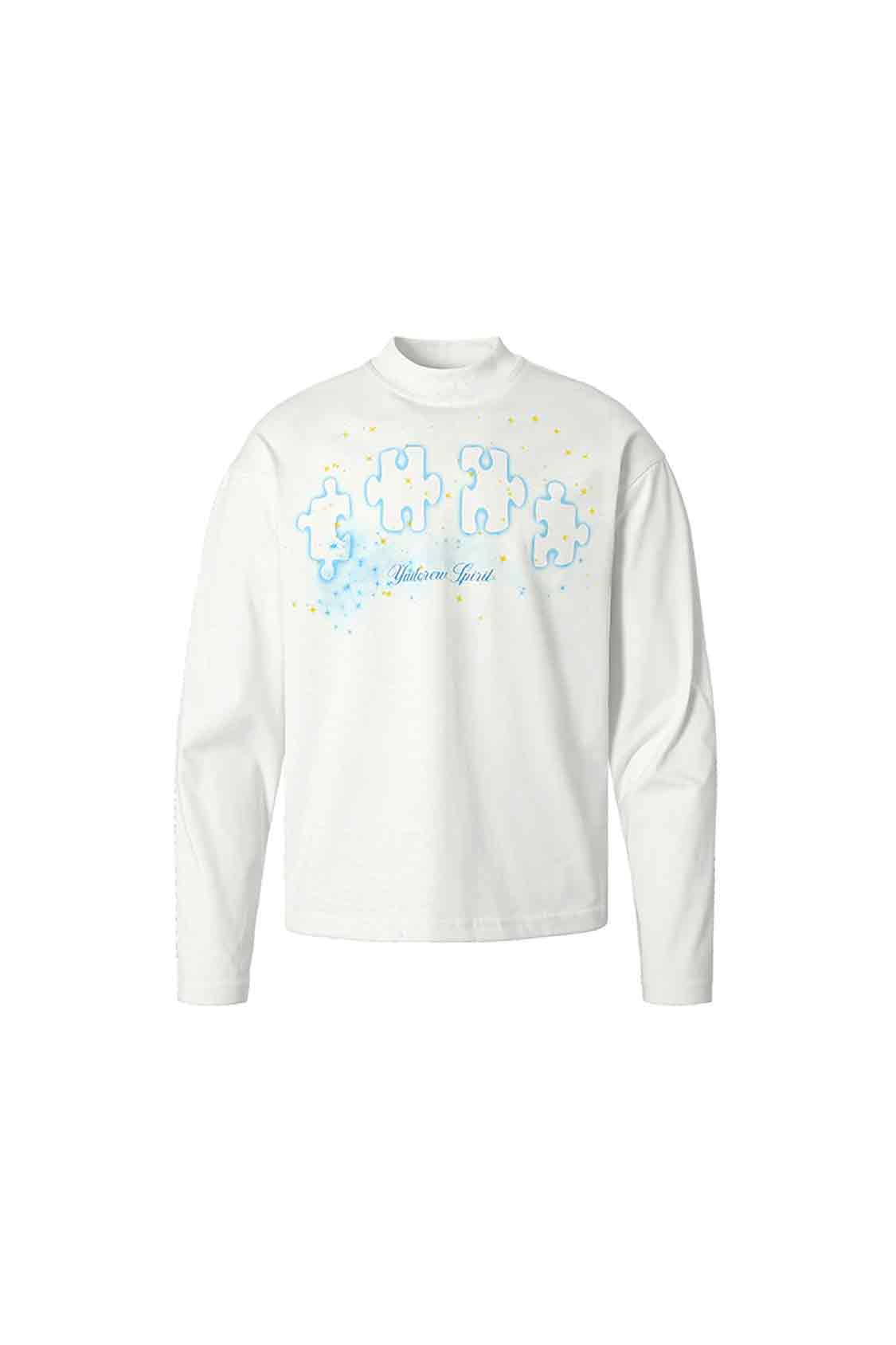 Stardust Digital Printed Puzzle Long Sleeve T-Shirt