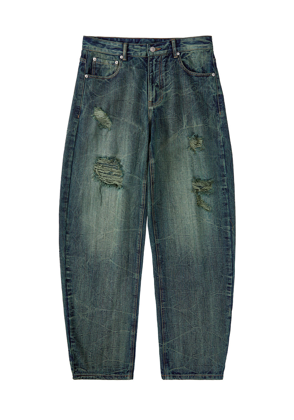 Fourth3ex丨Archive-Ripple Wave Damascus Jeans - PSYLOS 1, Fourth3ex丨Archive-Ripple Wave Damascus Jeans, Pants, Fourth3ex, PSYLOS 1