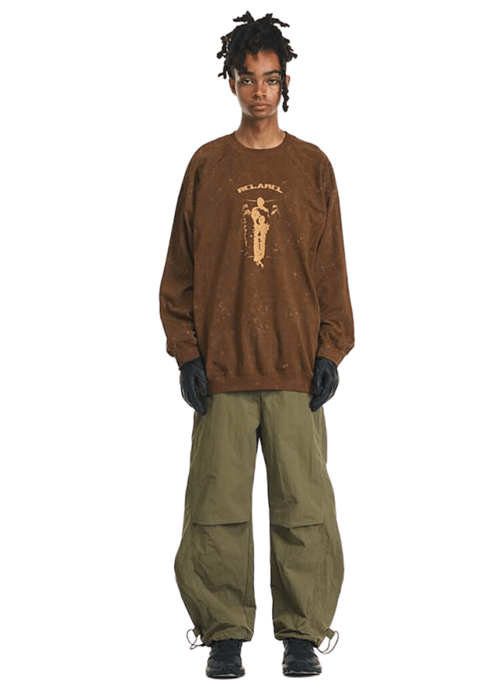 Deconstructed Washed Print Sweatshirt - PSYLOS 1, Deconstructed Washed Print Sweatshirt, Sweatshirts, RELABEL, PSYLOS 1