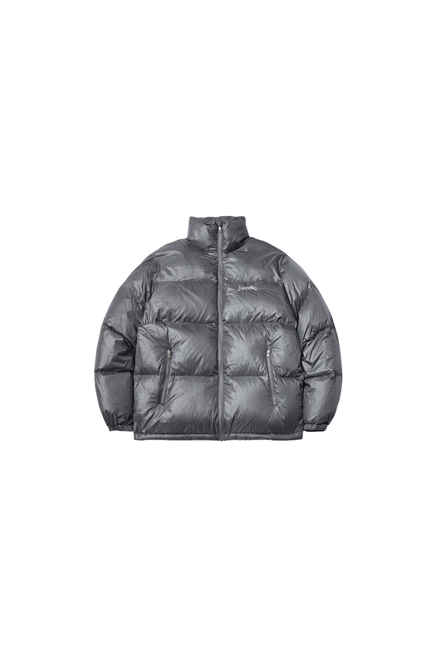 BEASTER Pleated White Duck Down Jacket