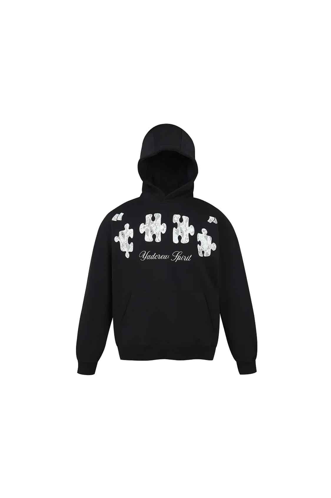 Puzzle Lace Print Hoodie