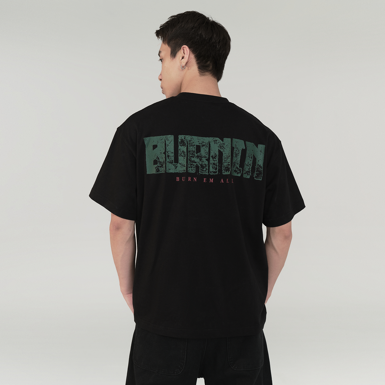 BURNIN "SPARKS" FLAME GHOST SHORT SLEEVE T-SHIRT - PSYLOS 1, BURNIN "SPARKS" FLAME GHOST SHORT SLEEVE T-SHIRT, T-Shirt, Burnin, PSYLOS 1