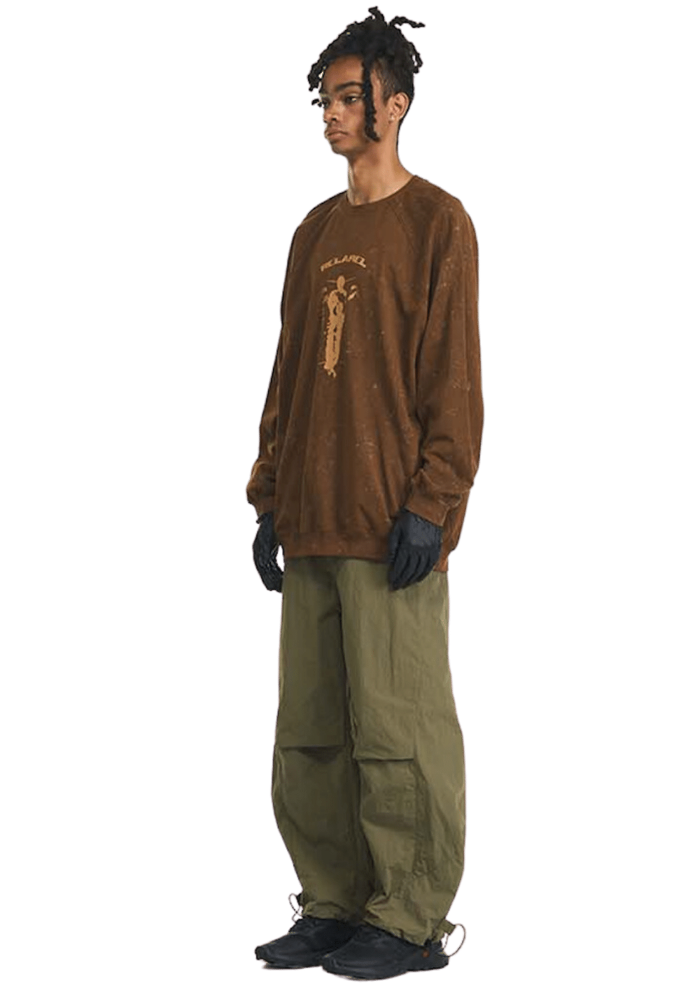 Deconstructed Washed Print Sweatshirt - PSYLOS 1, Deconstructed Washed Print Sweatshirt, Sweatshirts, RELABEL, PSYLOS 1