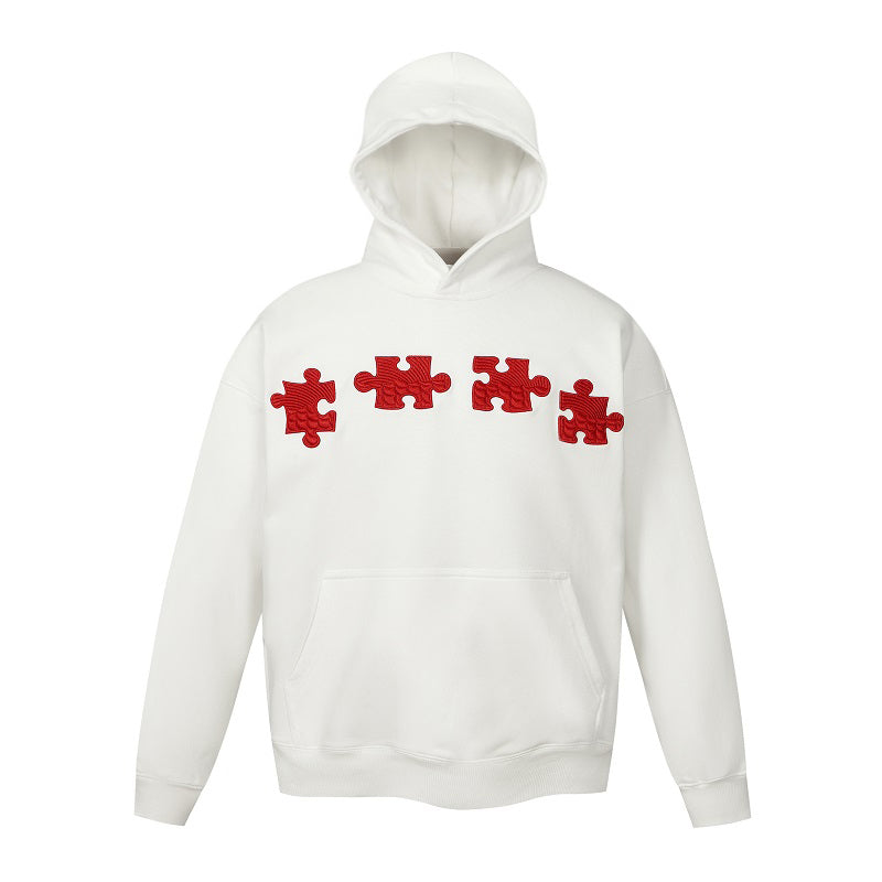 Hooded Sweatshirt With Dragon Scale Puzzle