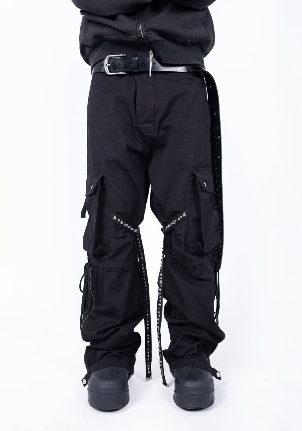 FVVO丨RIVET CARGO PANTS-Black - PSYLOS 1, FVVO丨RIVET CARGO PANTS-Black, Pants, FREE WORLD ORDER, PSYLOS 1
