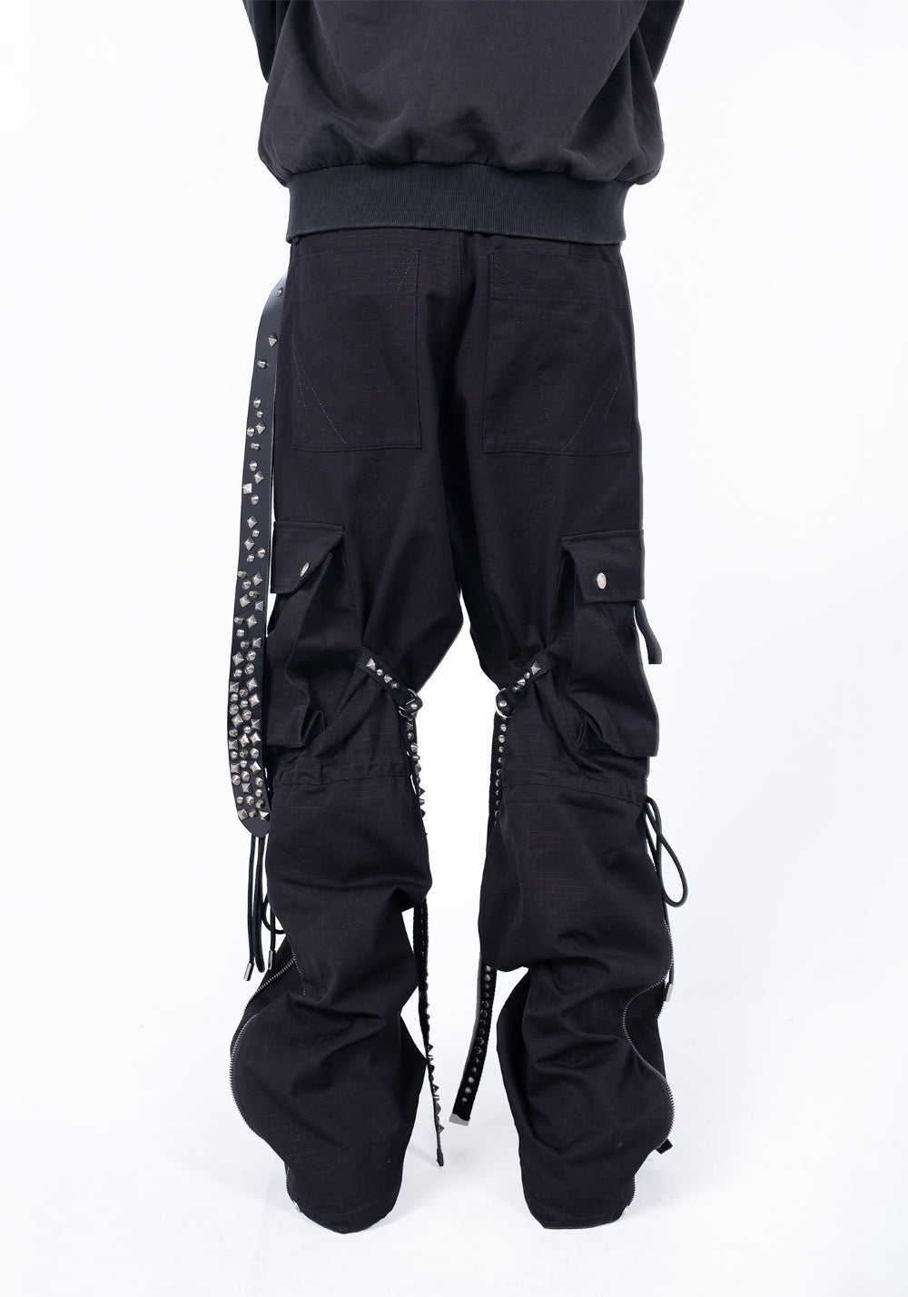 FVVO丨RIVET CARGO PANTS-Black - PSYLOS 1, FVVO丨RIVET CARGO PANTS-Black, Pants, FREE WORLD ORDER, PSYLOS 1