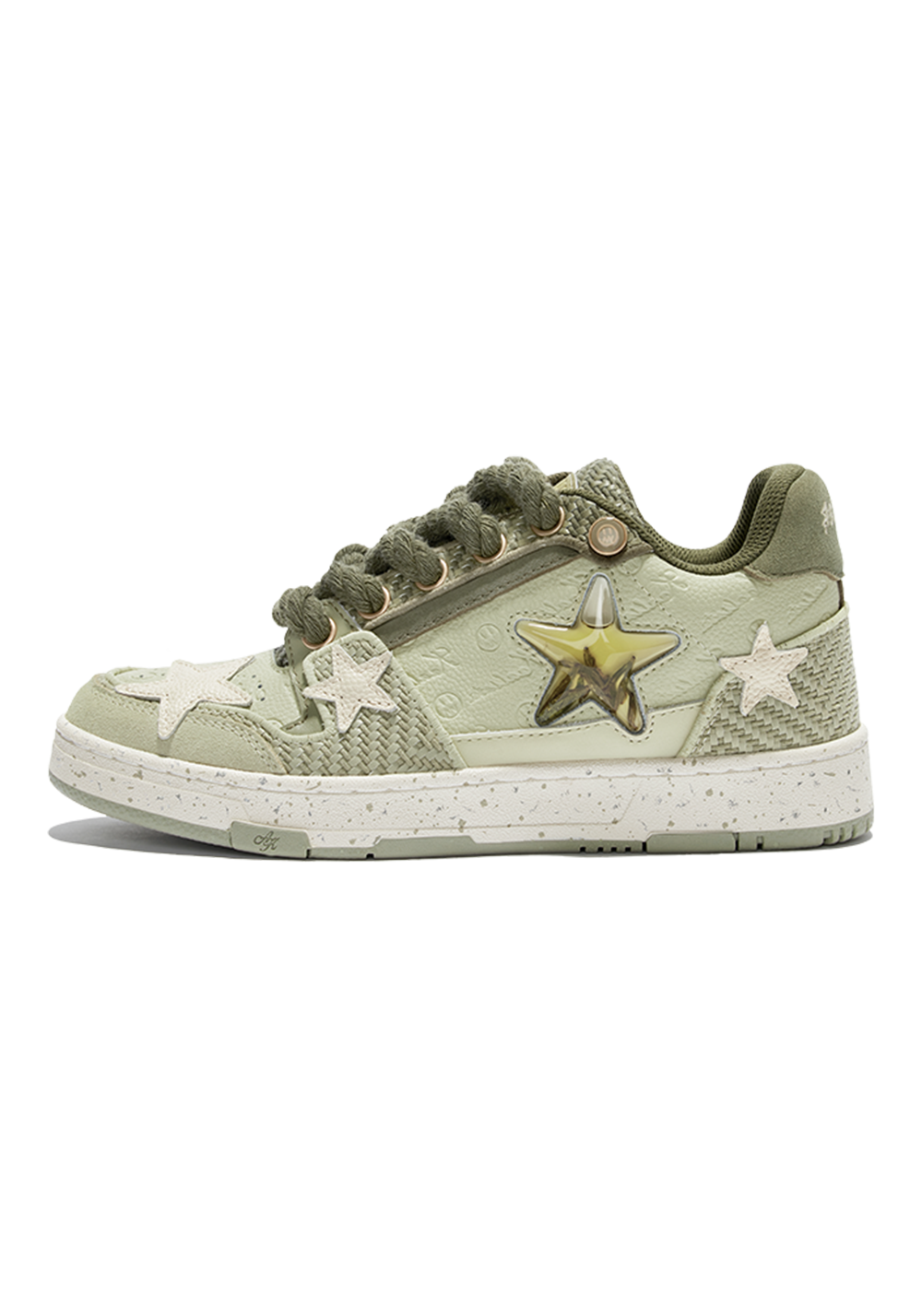 Retro Star Sneakers-West Lake Longjing Tea - PSYLOS 1, Retro Star Sneakers-West Lake Longjing Tea, Shoes, KAALIXTO, PSYLOS 1