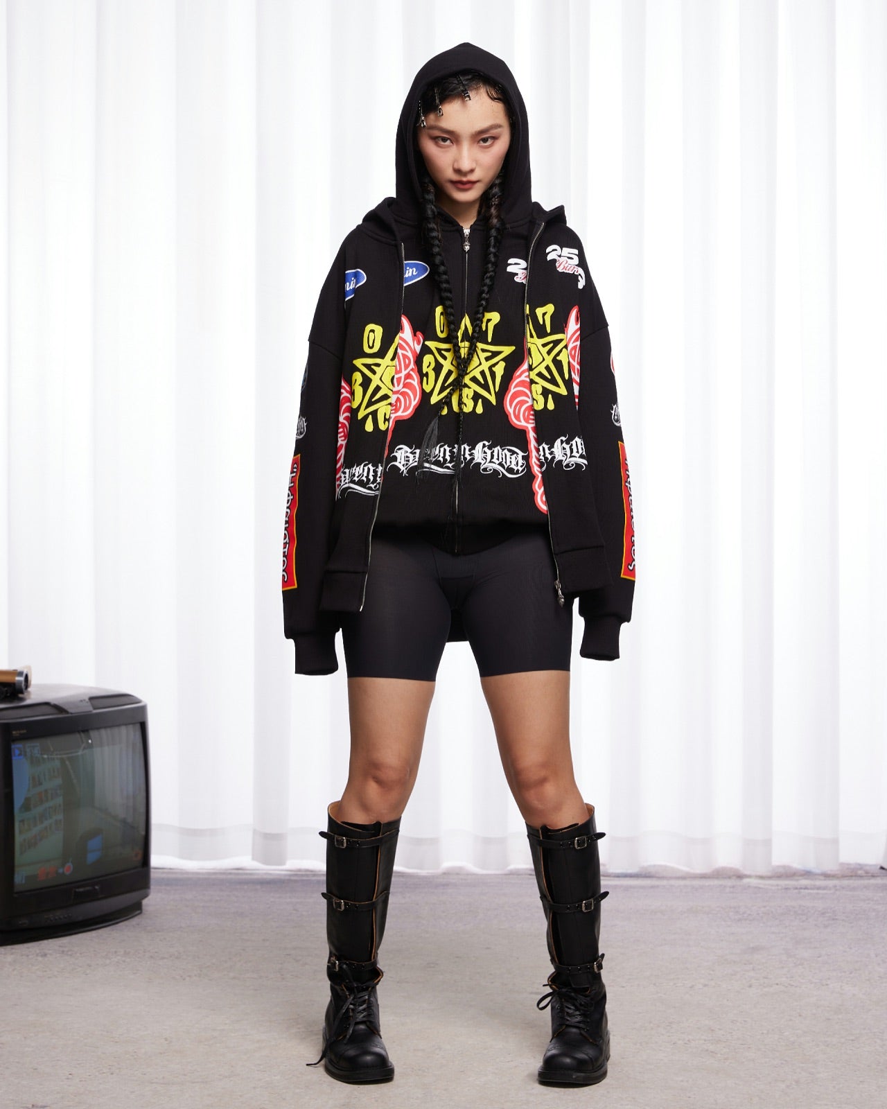 BURNIN Full Print Racing Zipper Hoodie - PSYLOS 1, BURNIN Full Print Racing Zipper Hoodie, Hoodie, Burnin, PSYLOS 1