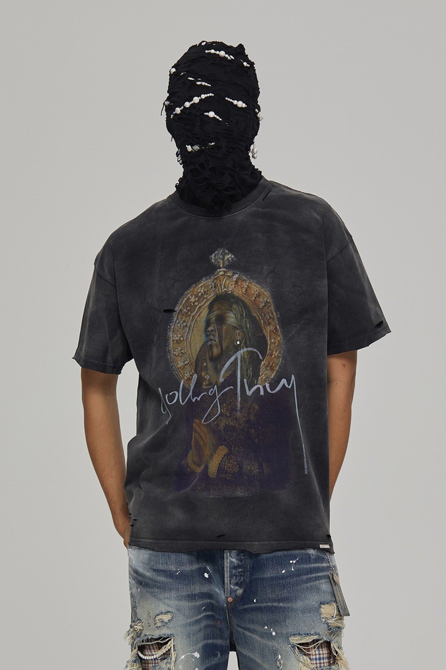 Black Young Thug Print T-Shirt