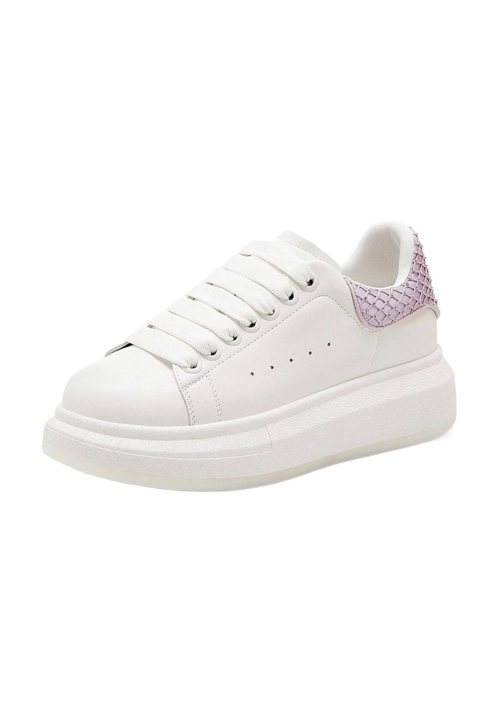 C.BANNER丨Leather Platform Rhinestone Sneakers - PSYLOS 1, C.BANNER丨Leather Platform Rhinestone Sneakers, Chunky Sneakers, C.BANNER, PSYLOS 1