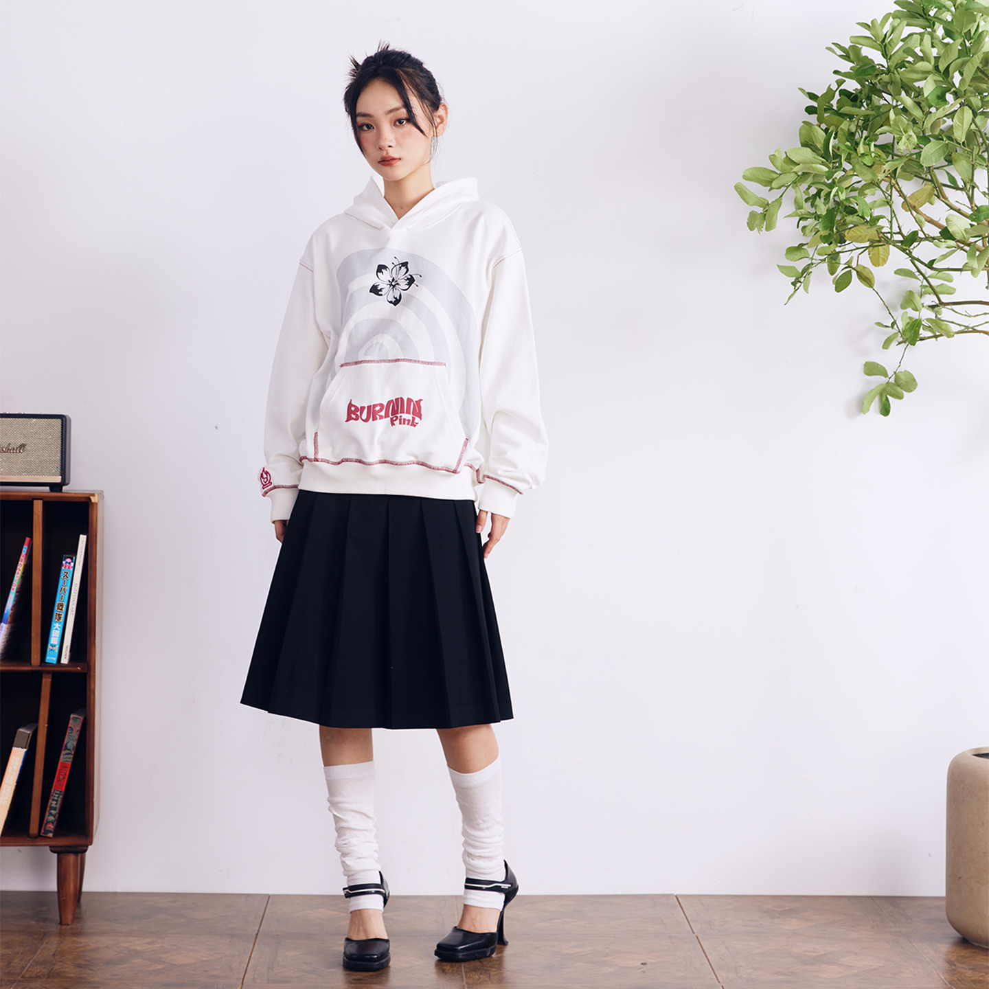 BURNIN* Swirl Contrast Color Foam Hoodie - PSYLOS 1, BURNIN* Swirl Contrast Color Foam Hoodie, Hoodie, Burnin, PSYLOS 1